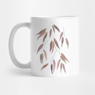 Eucalyptus leaves on marsala Mug